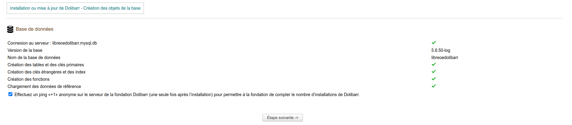 Configuration Web Dolibarr 5