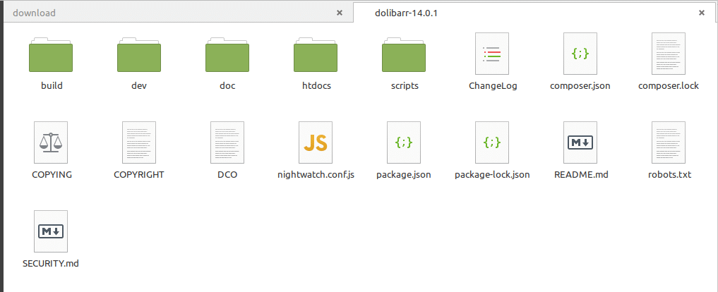 Code source de Dolibarr